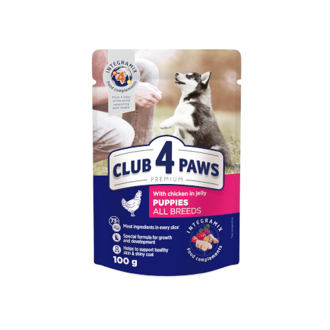 Hrana umeda caini - CLUB 4 PAWS PLIC DOG PUPPIES