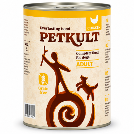 CAINI - Hrana Umeda Caini, Petkult Dog Adult Pui, 800 g