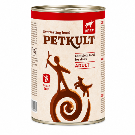 CAINI - Hrana Umeda Caini, Petkult Dog Adult Vita, 400 g
