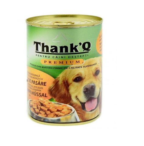Hrana umeda caini - Conserva caini thank q premium