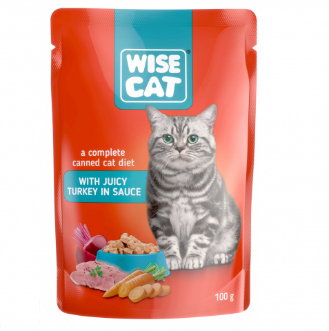 Hrana umeda pisici - Plic curcan in sos