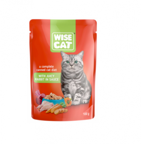 Hrana umeda pisici - Plic iepure