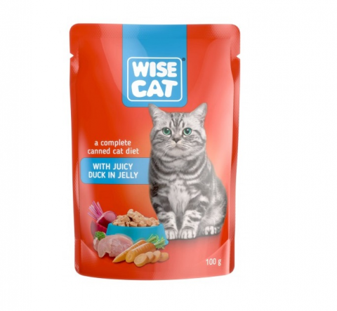 Hrana umeda pisici - Plic rata in jeleu