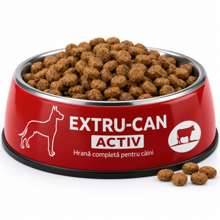 Hrana uscata pentru Caini Adulti Activi, Extru Can, cu Vita, 10 Kg [1]