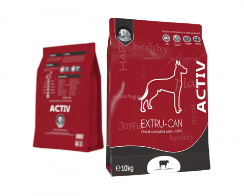 Hrana uscata caini - Extru-can adult vita