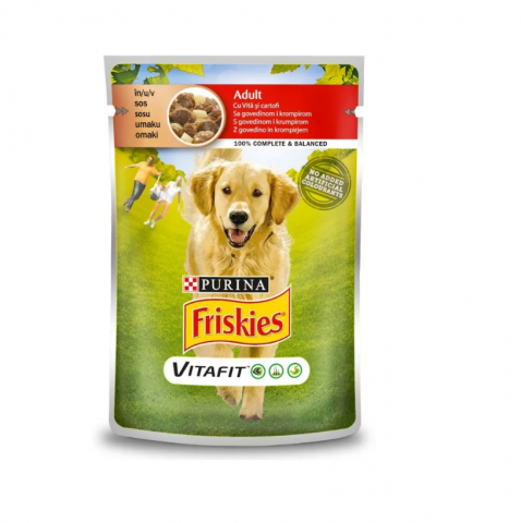 Hrana umeda caini - Friskies caine vita 100g