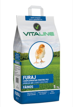 Hrana pasari curte - Furaj Concentrat CPVM A1-40, Pui Start, Vitaline, 5 kg