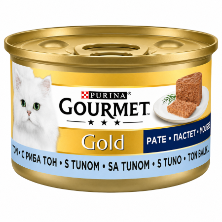Hrana umeda pisici - Purina Gourmet Gold, Pate pentru Pisici cu Ton 85gr