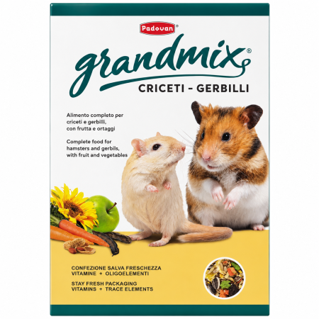 ROZATOARE - Hrana completa pentru Hamsteri si Gerbili Padovan, GrandMix 1kg