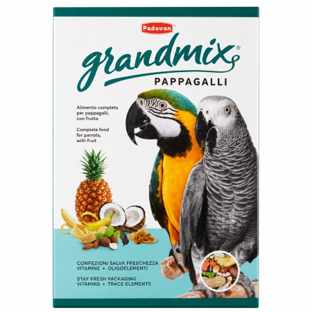 PASARI EXOTICE - Hrana completa pentru papagali mari Padovan GrandMix 600 g