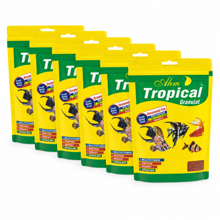 Hrana pesti - Hrană granule pentru pești ornamentali Ahm Tropical 15g 6/set
