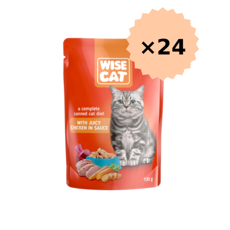 Hrana umeda pisici - Hrana umeda pentru pisici plic CPF WISE CAT PUI IN SOS, 24x100g