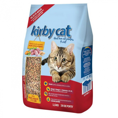 Hrana uscata pisici - KIRBY CAT PUI SI LEGUME 1.5KG