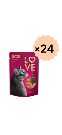 Hrana umeda pisici - My Love Hrana Umeda Pisici Adulte Vita In Sos Plic 85gr 24/bax