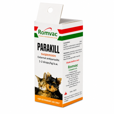 CAINI - PARAKILL 5ML pentru prevenirea și combaterea paraziților externi, la câini și pisici