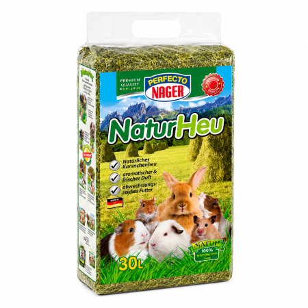 ROZATOARE - Perfecto Fân de Munte Natural pentru Rozătoare, 30L