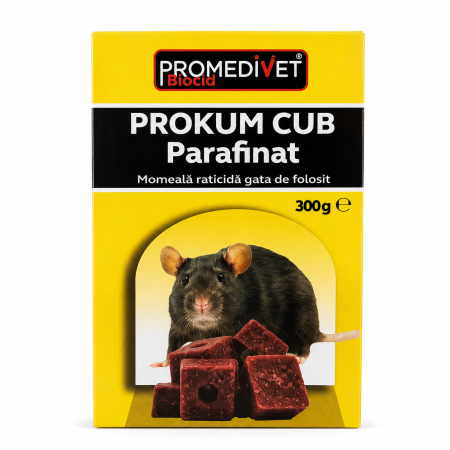 Capcane si momeli rozatoare - Prokum Momeala Soareci si Sobolani cuburi , 300g