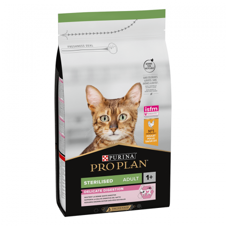 Hrana uscata pisici - PROPLAN PISICI STERILIZATE CU PUI 10KG