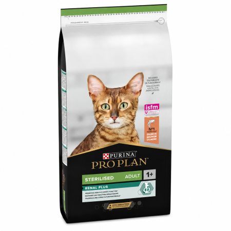 Hrana uscata pisici - Purina Pro Plan Pisici Adulte Sterilizate Renal Plus cu Somon 10Kg