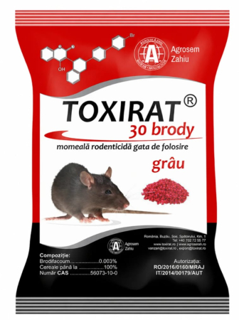 ROZATOARE - Raticid Toxirat Brody 30 Grau Rosu, 150 g