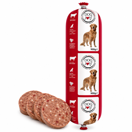 CAINI - Salam pentru caini Dog Joy cu vita 900 gr