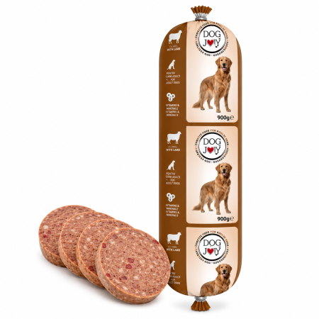 CAINI - Salam pentru caini Dog Joy cu miel 900 gr