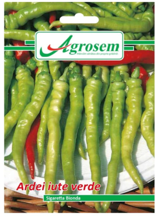 CASA SI GRADINA - Seminte Ardei Iute Verde SIGARETTA BIONDA 0.5 GR