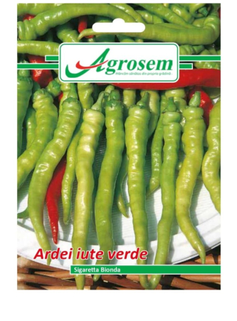 Seminte - Seminte Ardei Iute Verde SIGARETTA BIONDA 0.5 GR