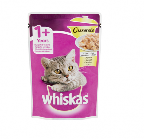 Hrana umeda pisici - Whiskas plic sos alb
