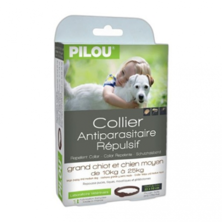 Antiparazitare - Zgarda antiparazitara caini talie medie pilou