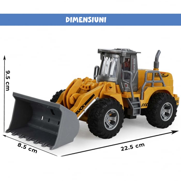 Buldoexcavator de jucarie cu Telecomanda [10]