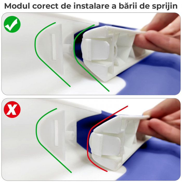 Cadita de baie pentru bebelusi pliabila culoare Albastru [9]
