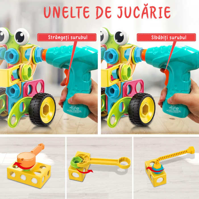 Jucarie educativa si interactiva STEM 195 piese [5]