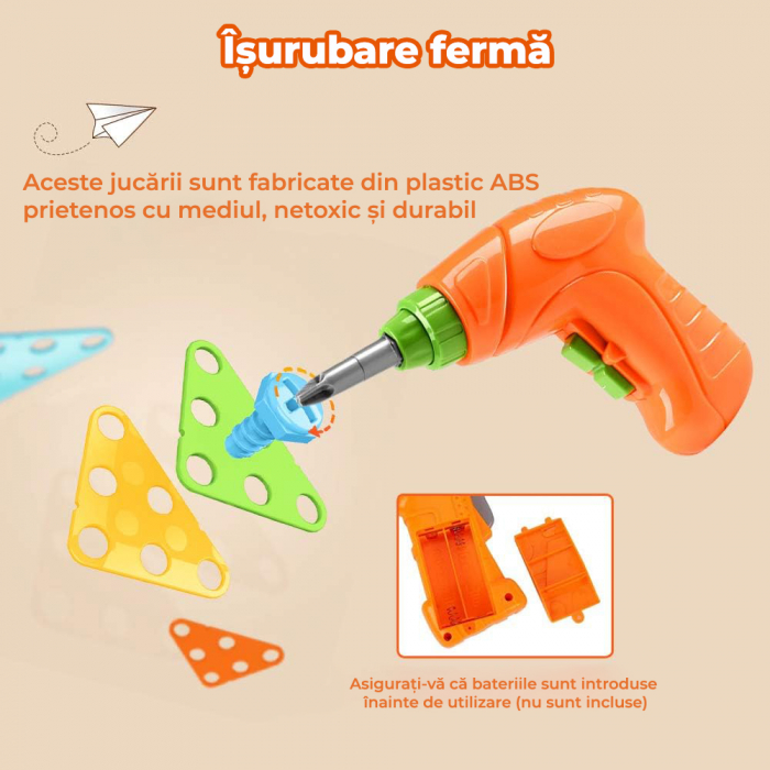 Jucarie educativa si interactiva STEM 240 piese 3D [6]