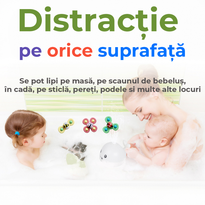 Jucarie interactiva pentru bebelusi, set 3 piese buburuza, fluture, albinuta [10]