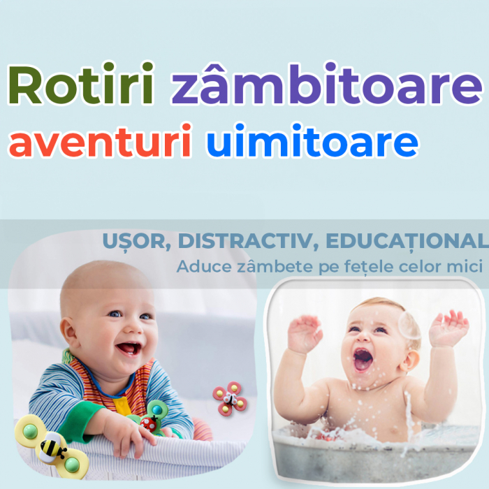 Jucarie interactiva pentru bebelusi, set 3 piese buburuza, fluture, albinuta [7]