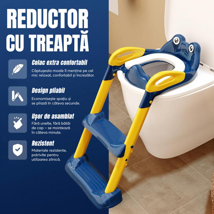 Reductor WC copii , Albastru/Galben [3]
