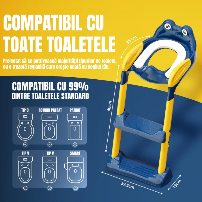 Reductor WC copii , Albastru/Galben [2]