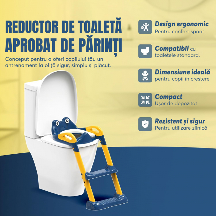 Reductor WC copii , Albastru/Galben [7]