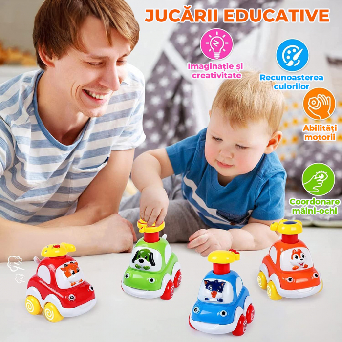 Set 4 Masinute de jucarie cu frictiune [6]