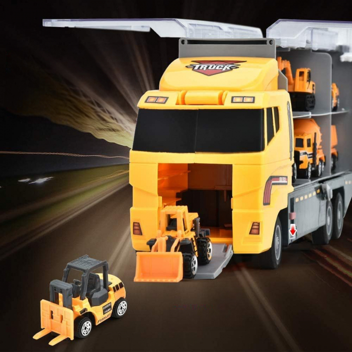 Set camion trailer de jucarie pentru transport [10]