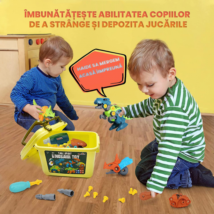 Set asamblare dinozauri copii [9]