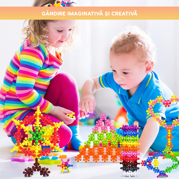 Set de constructie stelute STEM 400 piese diametru 2,6 cm [6]