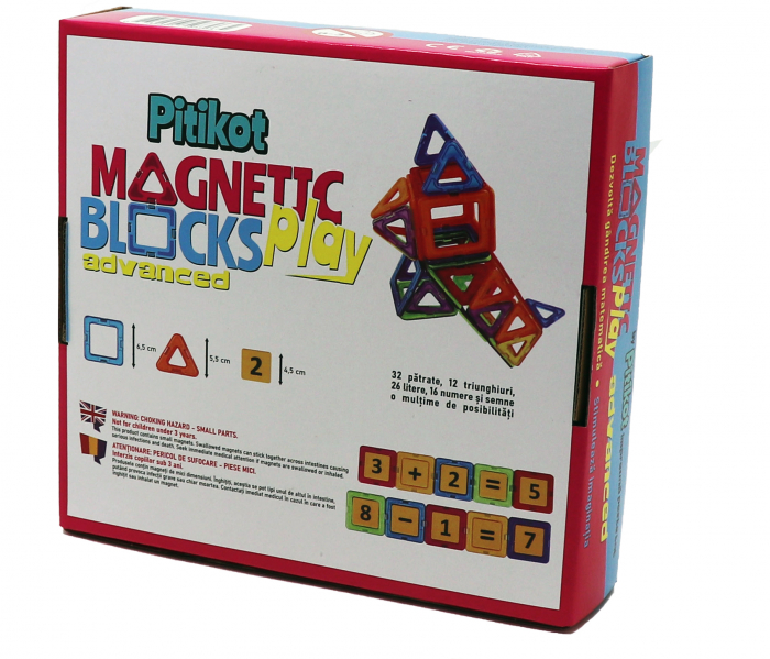 Set de construit cu 86 piese magnetice [10]
