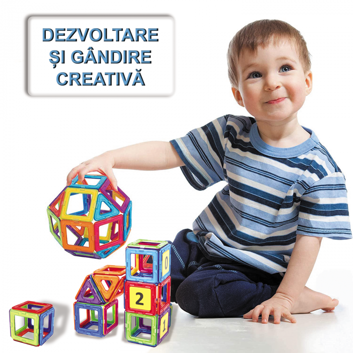 Set de construit cu 86 piese magnetice [2]