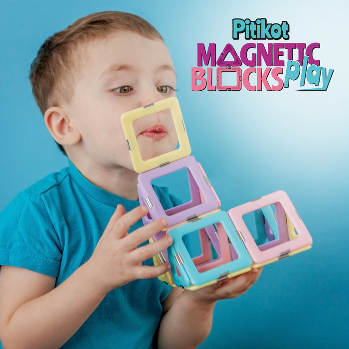 Set de construit cu 40 piese magnetice [3]