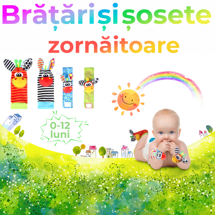 Set jucarii interactive pentru bebelusi, model girafa [2]