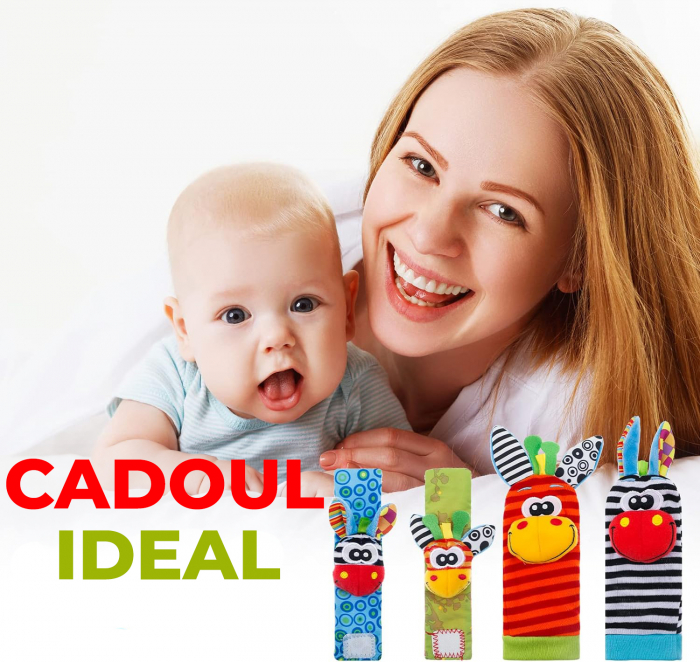 Set jucarii interactive pentru bebelusi, model girafa [6]