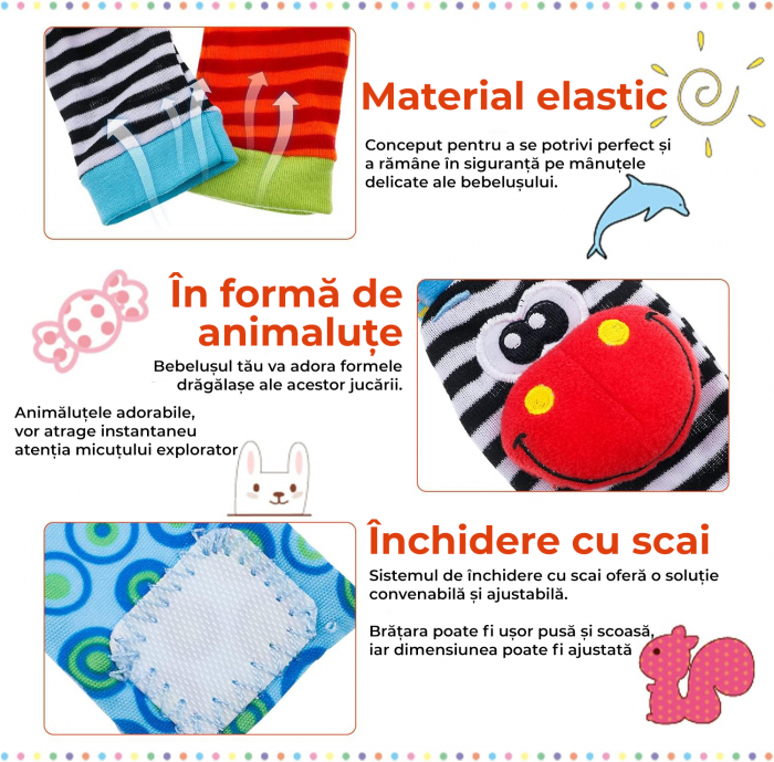 Set jucarii interactive pentru bebelusi, model girafa [3]