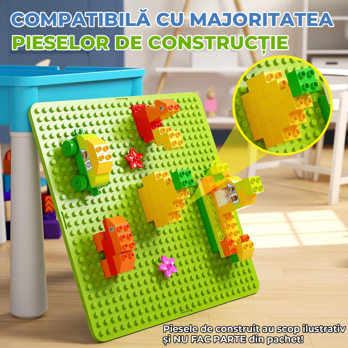 Set Masa cu 2 Scaune pentru copii Pitikot® Albastru [6]